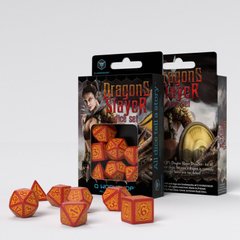 Набор кубиков Q Workshop Dragon Slayer Red & orange фото 1