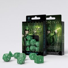 Набор кубиков Q Workshop Elvish Green & white фото 1