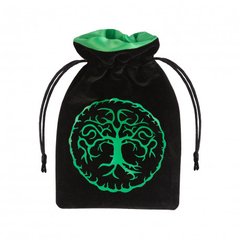 Мішочек для кубів Q Workshop Forest Black & green Velour Dice Bag зображення 1