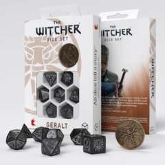 Набор кубиков Q Workshop The Witcher Dice Set. Geralt - Silver Sword фото 1