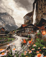Картина по номерам: Поселок в Швейцарии фото 1