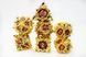 Набор кубиков Metal RPG Dice Set Floral Starburst Carmine Canna (7)