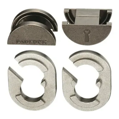 Педлок (Huzzle Padlock) | Головоломка з металу (Складність 5) зображення 3