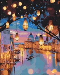 Картина за номерами: Нічні вогні Венеції зображення 1