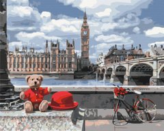 Картина за номерами: Ведмедик-мандрівник в Лондоні зображення 1
