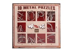 Набор головоломок Metal Puzzles (10 шт.) (Красный) (10 Metal Puzzles Red)