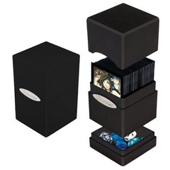 Коробочка для карт Ultra Pro Deck Box - Satin Tower - Black зображення 1