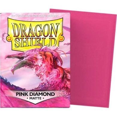Протектори Dragon Shield 66 x 91мм (100 шт.) matte Pink Diamond зображення 2