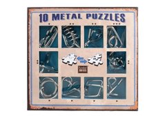 Набор головоломок Metal Puzzles (10 шт.) (Синий) (10 Metal Puzzles Вlue)