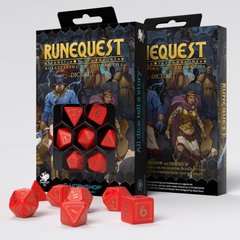 Набір кубиків Q Workshop RuneQuest Red & gold Dice Set зображення 1