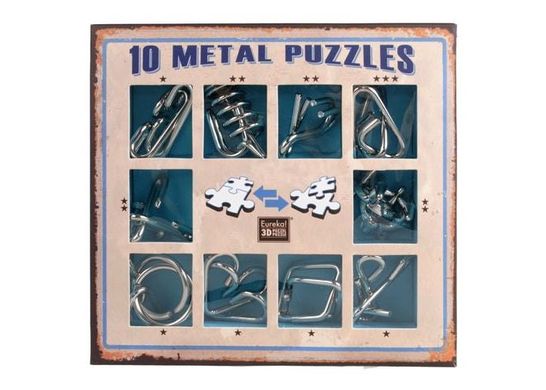 Набір головоломок Metal Puzzles (10 шт.) (Блакитний) (10 Metal Puzzles Вlue)