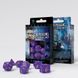 Набір кубиків Q Workshop Classic RPG Purple & yellow Dice Set