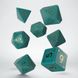 Набор кубиков Q Workshop RuneQuest Turquoise & gold Dice Set