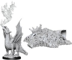 Мініатюри Миниатюры D&D Nolzur`s Marvelous Miniatures W11 Gold Dragon Wyrmling & Small Treasure зображення 1