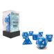 Набір кубиків Chessex Opaque Light Blue w/white
