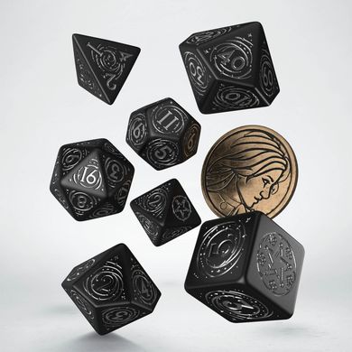 Набор кубиков Q Workshop The Witcher Dice Set. Yennefer - The Obsidian Star фото 2
