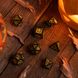 Набір кубиків Q Workshop Halloween Pumpkin Black & Glow in the dark Dice Set