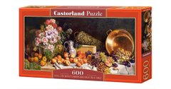 Настольная игра Пазл панорама Натюрморт с фруктами и цветами 600 эл. 1