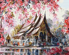 Картина за номерами: Тайський храм зображення 1
