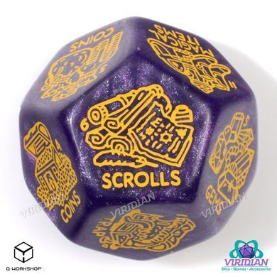 Кубик Treasure Generator Die: Shimmering Purple&Gold зображення 3