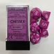 Набір кубиків Chessex Opaque Light Purple w/white