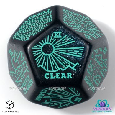 Кубик Weather Generator Die: Shimmering Blue&Turquise зображення 3
