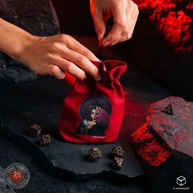Мешочек для кубиков Anne Stokes Dice Pouch: Geisha Skull фото 2