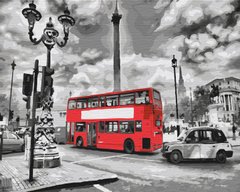 Картина за номерами: Автобус в Лондоні зображення 1
