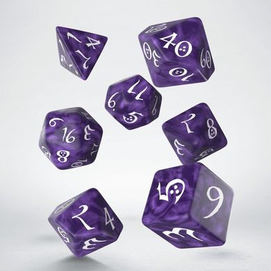 Набір кубиків Q Workshop Classic RPG Lavender & white зображення 2