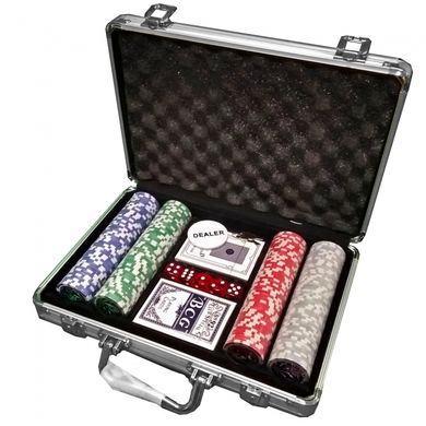 Покерний Набір На 200 Фішок З Номіналом По 11,5 Г (Алюмінієвий Кейс) зображення 2