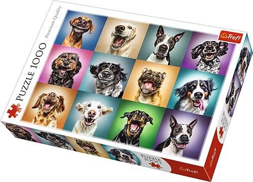 Пазл Коллаж "Веселые собачьи портреты" 1000 эл. фото 1