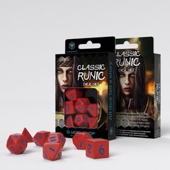 Настольная игра Набор кубиков Q Workshop Classic Runic Red & blue Dice Set 1