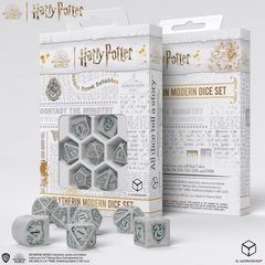 Набор кубиков Q Workshop Harry Potter. Slytherin Modern Dice Set - White фото 1