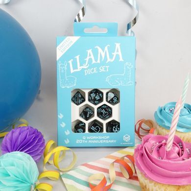 Набор кубиков Q WORKSHOP 20 years: Llama Dice Set фото 5
