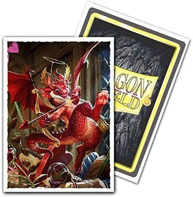 Протекторы Dragon Shield Standard Matte Art 66 x 91мм (100 шт.) Valentine 2020 Dragon фото 2