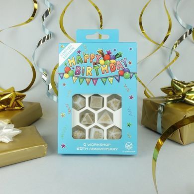 Набор кубиков Q WORKSHOP 20 years: Happy Birthday Dice Set фото 5