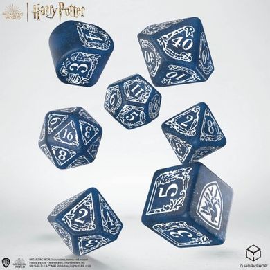 Набор кубиков Q Workshop Harry Potter. Ravenclaw Modern Dice Set - Blue фото 2