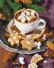 Картина за номерами: Пряне какао з сніжком зображення 1