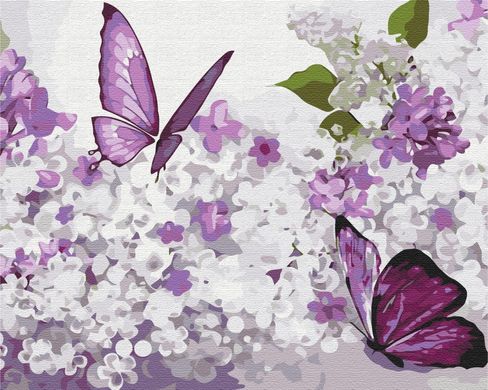 Картина за номерами: Бузкові метелики зображення 1