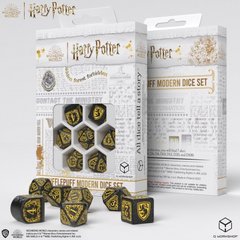 Набор кубиков Q Workshop Harry Potter. Hufflepuff Modern Dice Set - Black фото 1