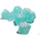 Набір кубиків Chessex Frosted™ Teal w/white