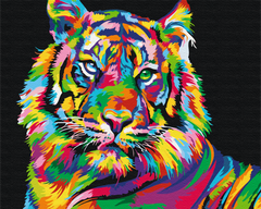 Картина за номерами: Тигр поп-арт зображення 1