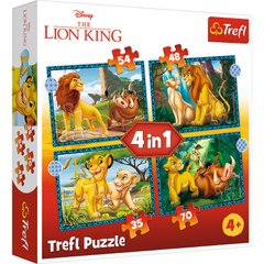 Пазл Пригоди Короля-лева 4 в 1 (35,48,54,70) ел зображення 1