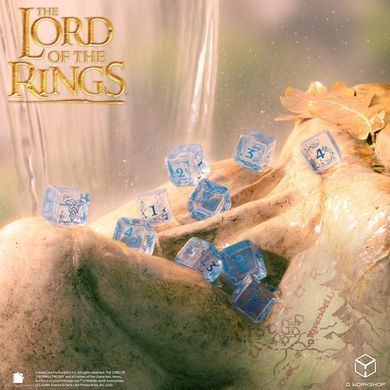 Набор кубиков The Lord of the Rings: Rivendell 10xD6 Dice Set - Water фото 3