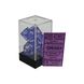 Набор кубиков Chessex Borealis™ Luminary Purple w/white