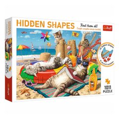Пазл Hidden Shapes Коты на отдыхе 1011 эл. фото 1
