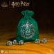Кубики D6 + Мішочок Q Workshop Harry Potter. Slytherin Dice & Pouch