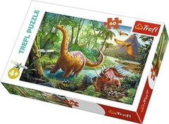 Пазл Мандрівки динозаврів 60 ел. зображення 1