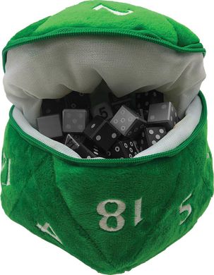 Плюш D20 Plush Dice Bag Green фото 1