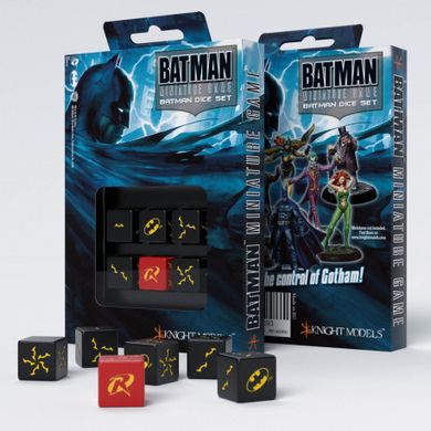 Набор кубиков Q Workshop Batman Miniature Game - D6 Batman Dice Set фото 1